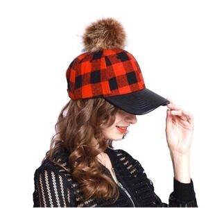 Angela & William Pink Suede Pom Pom Dad Hat